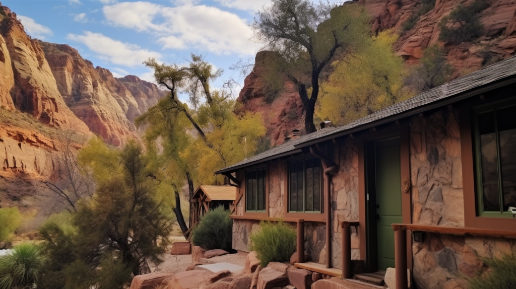 The Phantom Ranch Cabins in The Grand Canyon