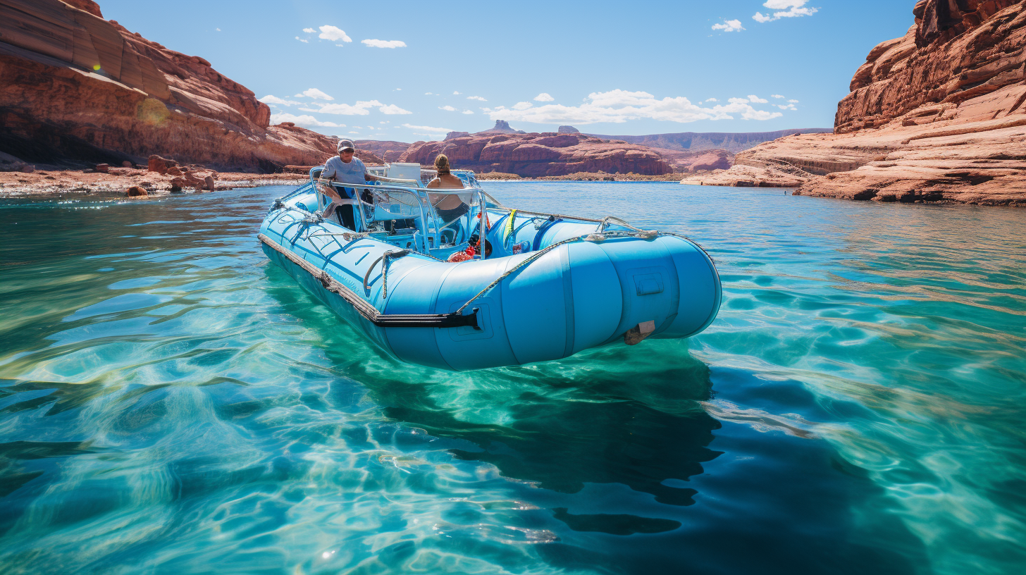Smooth water rafting in the Grand Canyon