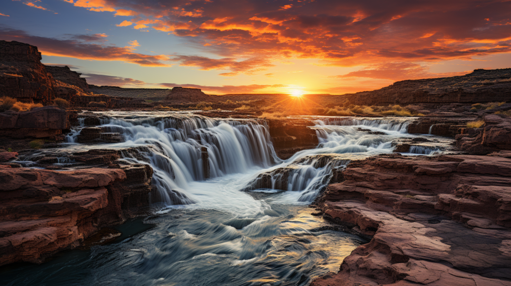 Artist's concept of Grand Falls Arizona