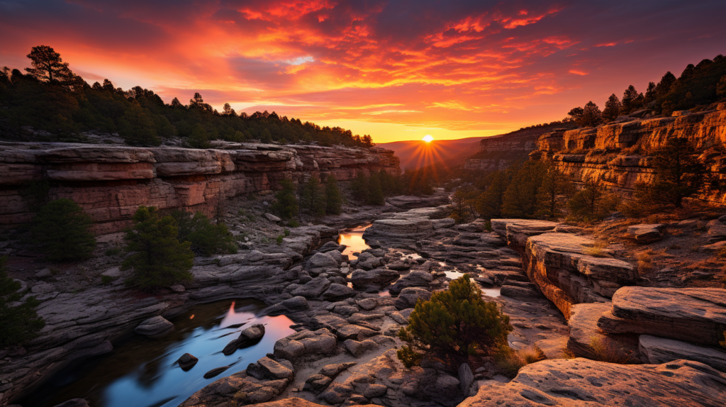 Artist's concept of Walnut Canyon National Monument