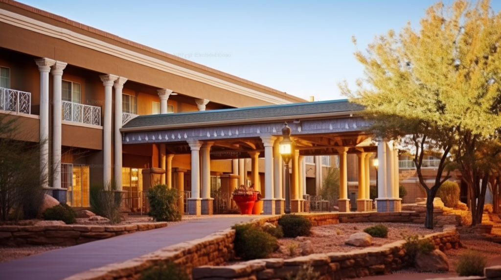 Artist's concept of the Grand Canyon Railway Hotel