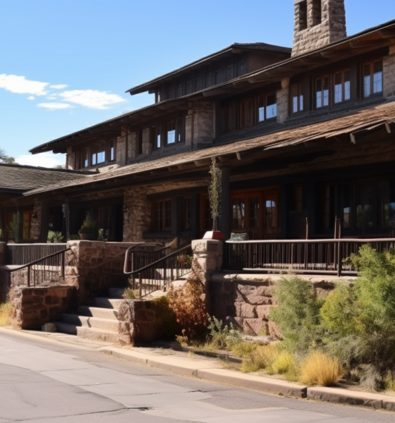 Artist's concept image of El Tovar hotel