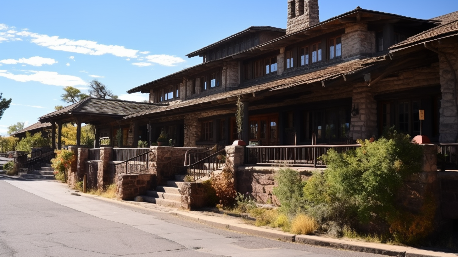 Artist's concept image of El Tovar hotel