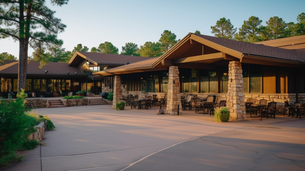 Artist's concept of the Yavapai Lodge in The Grand Canyon